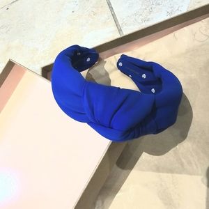 Lele Sadoughi Royale blue Knotted Headband
